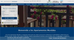 Desktop Screenshot of apartamentosmundaka.com