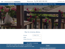 Tablet Screenshot of apartamentosmundaka.com